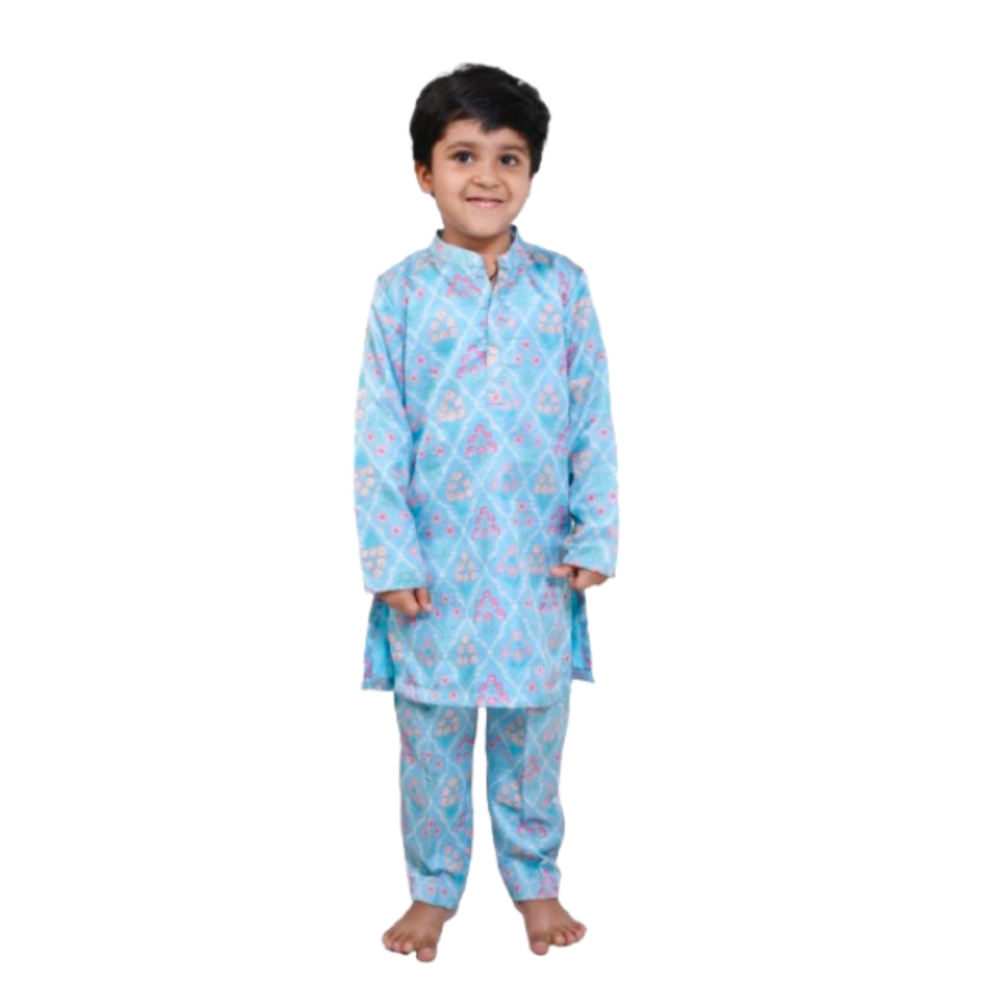 Aqua Bloom Night Suit Set