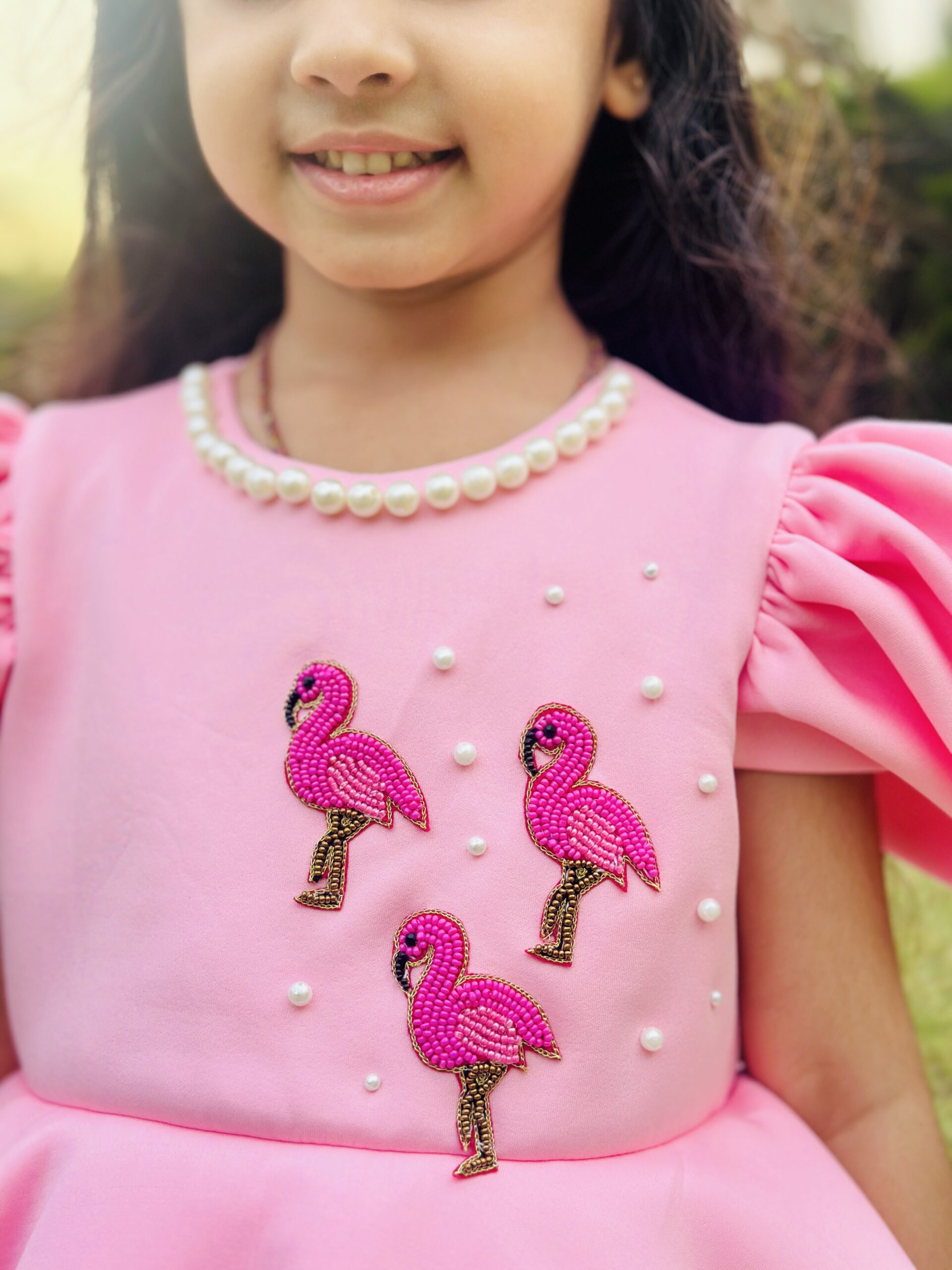 PINK FLAMINGO PARTY DRESS - Image 3