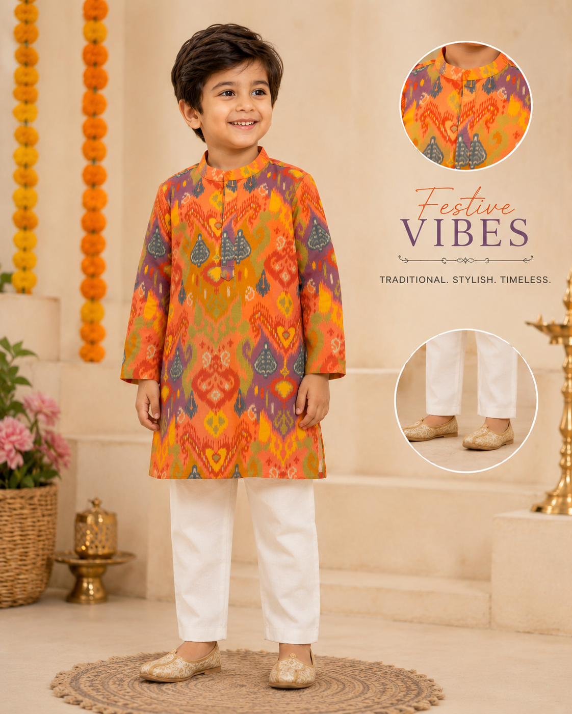 Festive Vibes Printed Kurta Pajama